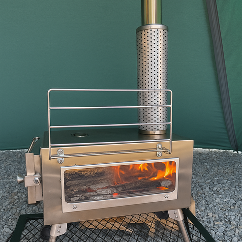 안전과 효율을 모두 갖춘 파파스 화목난로 이중연통, 따뜻하고 안전한 겨울을 위한 최고의 선택!