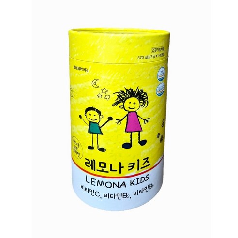 경남제약 레모나 키즈츄어블 3.7g X 100정 1통, 100회분, 1박스