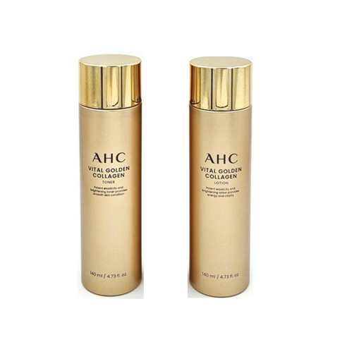 AHC 바이탈 골든 콜라겐 토너 140mL + 로션 140mL 솔직 후기 | 피부 타입별 분석 썸네일