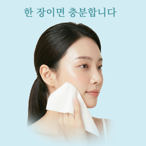Aimbuck 순면 일회용 페이스 타올 수건대용 팝업타입 100매, 3개 이미지 2