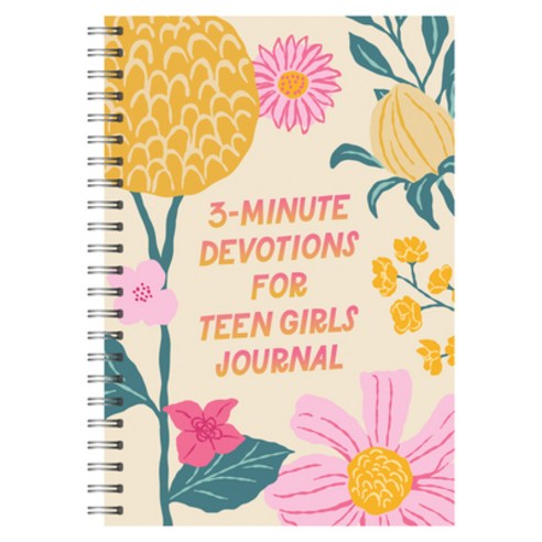 (영문도서)3-Minute Devotions for Teen Girls Journal Spiral, Barbour Young Adult, English, 9798891513235