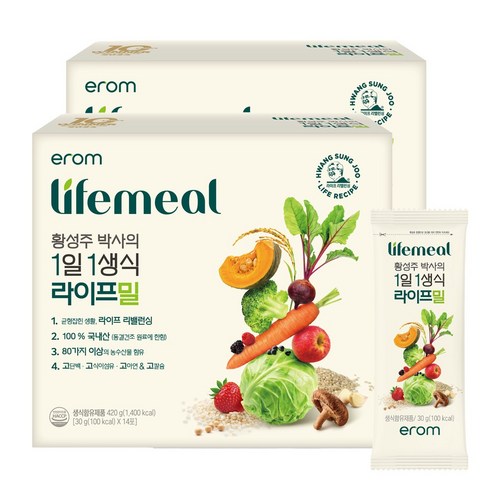 이롬 황성주 박사의 1일1생식 라이프밀 420g, 2개 솔직 후기 | 실사용자 리뷰 분석 - 상품 이미지 2