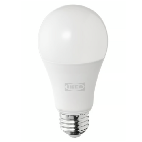 이케아 솔헤타 E26 LED 전구 1521루멘 9.5W, 전구색, 1개