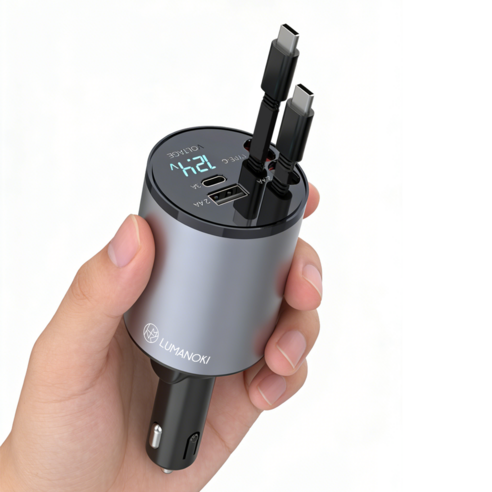 LUMANOKI 100W 4구 릴타입 차량용 고속충전기 실사용 후기 | 효과 있을까? 썸네일