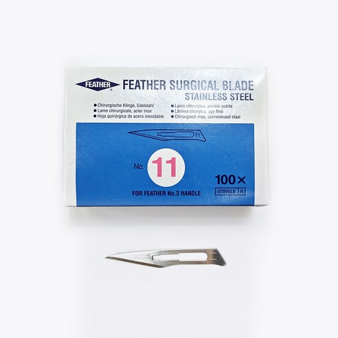 FEATHER 일제 메스날 11번 낱개, 1개