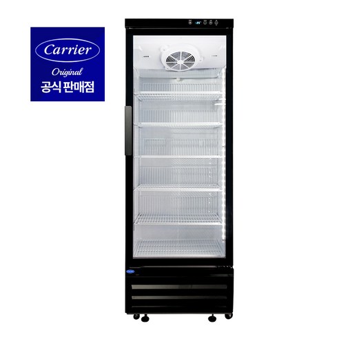 캐리어 냉동 쇼케이스 밀키트 다목적 수직냉동고 간냉식 블랙 화이트 이미지 2