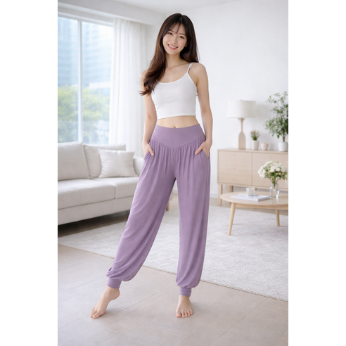 POTTI 하렘 조거팬츠 항아리 모달 요가바지 필라테스 편한 트레이닝 운동복 빅사이즈 L~3XL