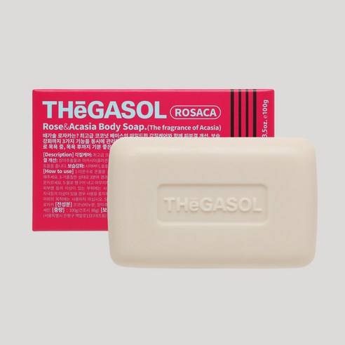 때가솔 로자카 때밀이 각질제거 목욕비누 아카시아향, 100g, 1개입