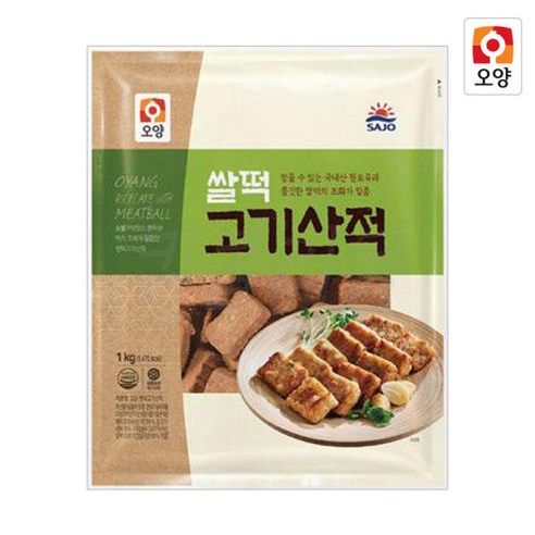 [현대프리마켓] 사조오양 쌀떡고기 산적 1kg, 2개