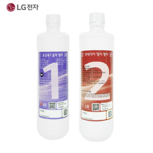 LG 정수기 필터 퓨리케어 정수기 흡착필터 6개월 교체 세트 WD501AP WD501AS