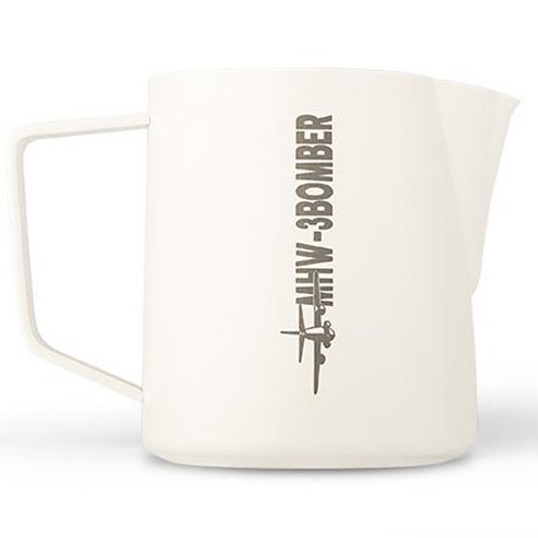 쓰리바머 스테인레스 스틸 스팀피쳐, 오프 화이트 500ml, 1개