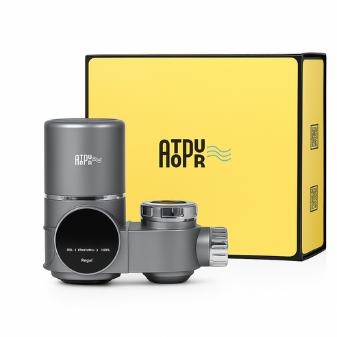 아토퓨어 아기 수전 워터탭 정수 온도표시 필터 잔류염소 녹물 중금속 제거