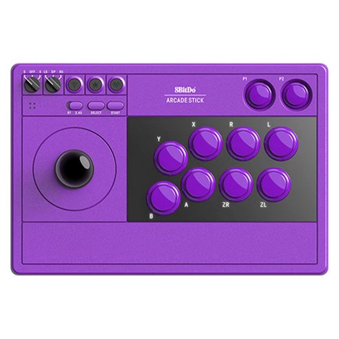 8BitDo 80FE02 아케이드 조이스틱 V3, 1개, 퍼플