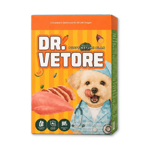 닥터베토레 퍼피 네이처 플랜 닭+오리 퍼피사료 1kg, 1개