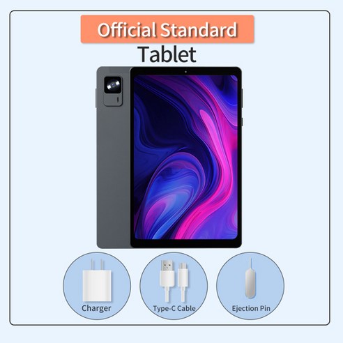 HEADWOLF FPad 6 8.4 인치 Andorid 14 태블릿 8GB RAM 128GB ROM MTK G99 옥타 코어 4G SIM 6500 mAh 배터, 01 Official standard