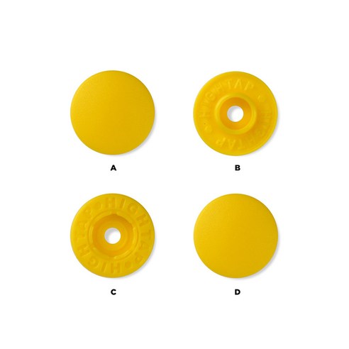 국산 티단추 하이탭 11mm 40세트, 1개, T 504 파리스데이지옐로우