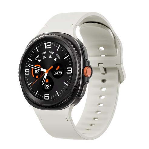 갤럭시워치8 40mm/44mm/8클래식 46mm 호환 스포츠 스티치 실리콘 스트랩, 화이트+블랙