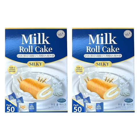 우유 롤 케이크, 1kg, 2개