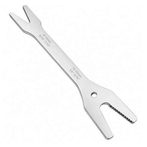 멀티 스패너 6~25mm 만능 렌치 배관 너트 풀림 방지 얇은 스패너 공구, 1개
