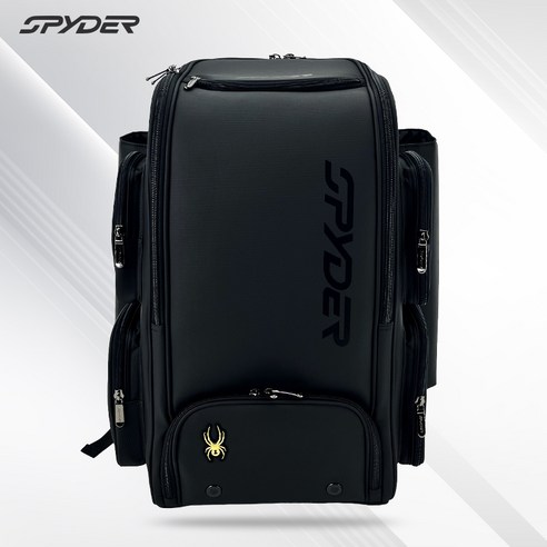 SPYDER 스파이더 아레나 야구백팩 (블랙/골드), 1개, 블랙/골드