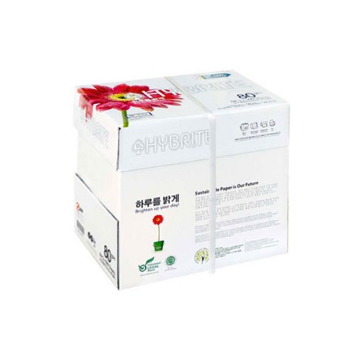 하이브라이트 80g 복사용지, A4, 2500개