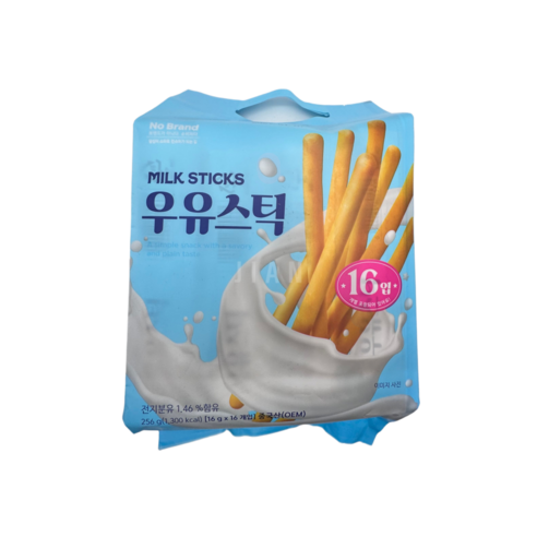 노브랜드 과자, 16개, 우유스틱