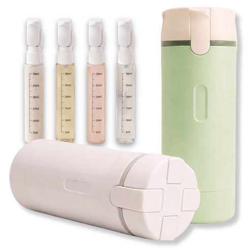 플러스앤마이너스 여행용 공병 휴대용 디스펜서 4in1 30ml 4p 세트, 1개, 화이트