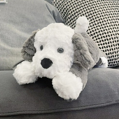 허니잼 몽글 강아지 봉제인형 안고자는 애착 동물인형 댕댕이 쿠션, 1개, 39cm