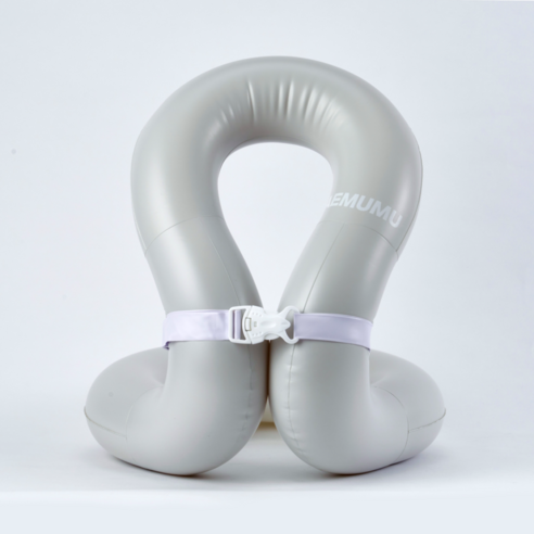 태무무 넥튜브 50kg 80kg 3color 어린이 성인 물놀이 베스트 구명조끼 어깨튜브, Cream (크림) 25-50kg