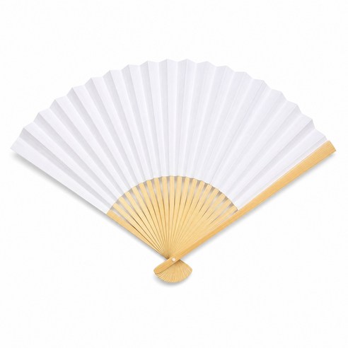 웜네스트 부채 대 54cm, 1개, 화이트