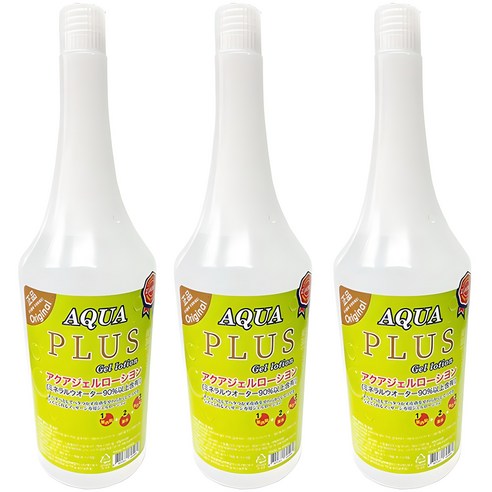 아쿠아 젤 로션 플러스, 450ml, 3개