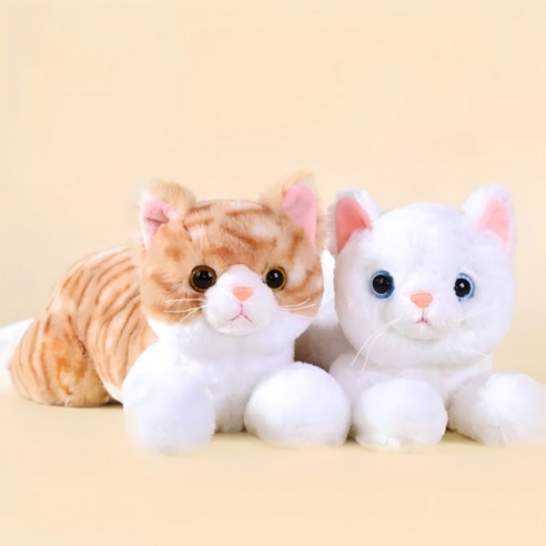 에쥬아 고양이 인형 아이냥 봉제인형 1+1, 1개, 브라운+화이트, 50cm