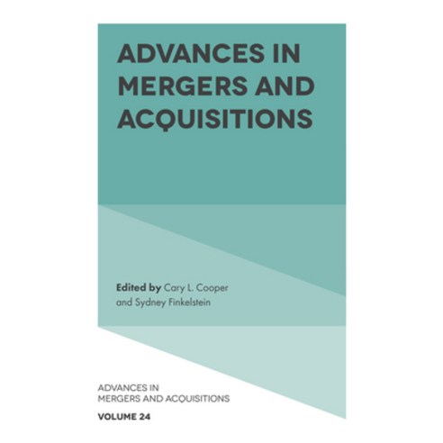 (영문도서)Advances in Mergers and Acquisitions Hardcover, English, 9781805927945