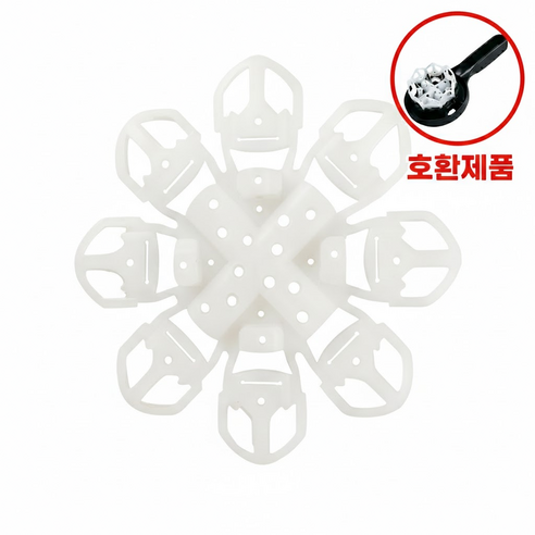 커피머신 그룹헤드 청소솔 교체용 실리콘 리필 58mm, 1개, 실리콘화이트