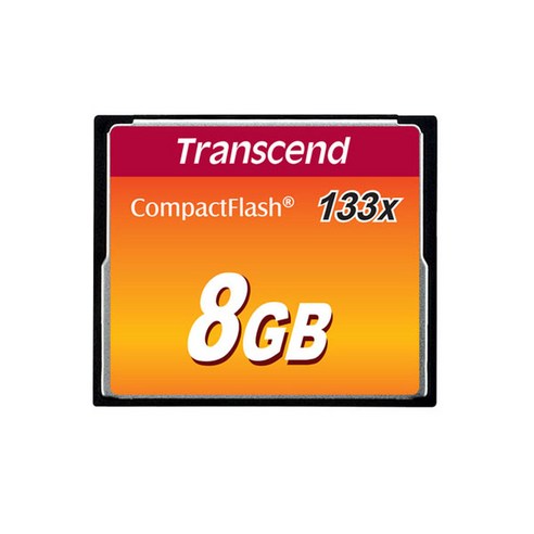 트랜센드 정품 CF카드 133배속 저장용량, 8GB, 1개