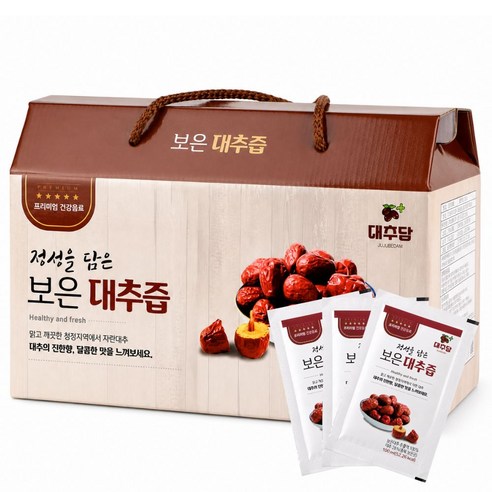 보은대추100% 대추즙 대추차 대추진액 기타건강즙 100ml, 30개 실사용 후기 | 효과 있을까? - 상품 이미지 1