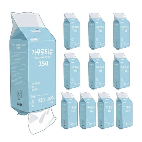 루넬 거꾸로 티슈 4겹 도톰한 먼지없는 아래로 뽑아쓰는 벽걸이형 대나무 ... 솔직 후기 | 실사용자 리뷰 분석 - 상품 이미지 1