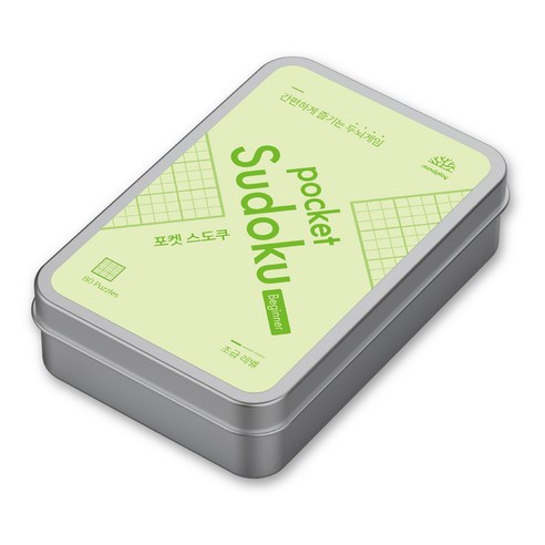[마인드플레이 포켓 스도쿠] 로직으로 두뇌를 깨우는 퍼즐게임 Pocket Sudoku, 1.초급, 1개