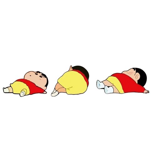 미리아 차량용 스티커 짱구는 쉬고 싶다, 2개, 소