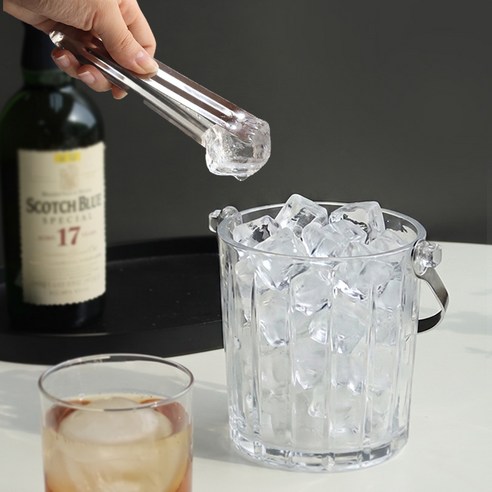 글라셰 와인쿨러 얼음통 아이스버킷+집게, 1개, 980ml