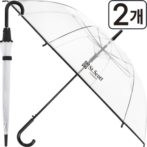 세인트스코트 투명 비닐 자동 장우산