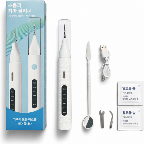 SOVI 초음파 구강 청결기 고화질 시각화 500w 고해상도 화질, 화이트, T6