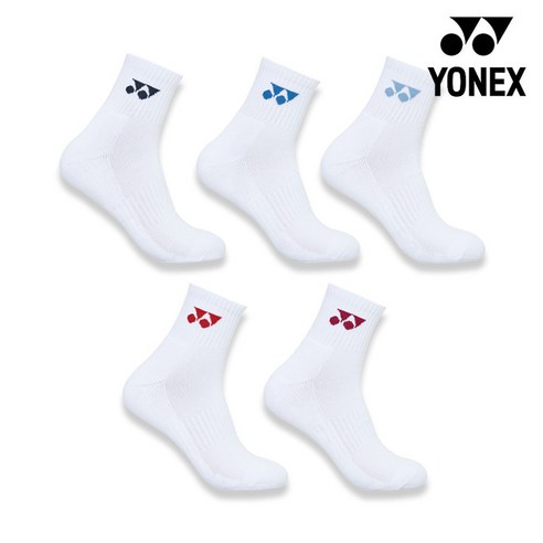 요넥스 양말 249SN006F 여성용 장목 5켤레 배드민턴 오남스포츠, 1세트, 혼합