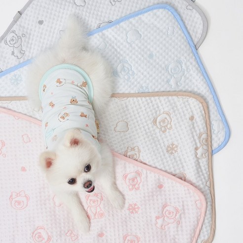 베일리펫 강아지 고양이 냉감 여름 쿨매트 스노우테디 쿨링매트 - 쿨매트
