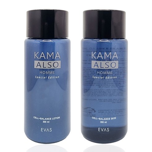 까마올소 중년 남자 스킨 로션 2종 대용량 300ml, 1세트