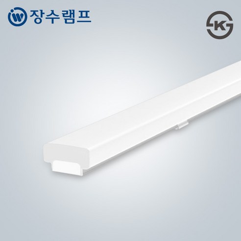 장수램프 LED 주차장등 PC 60W 1200mm 다용도 일자등, 1개, 주광색