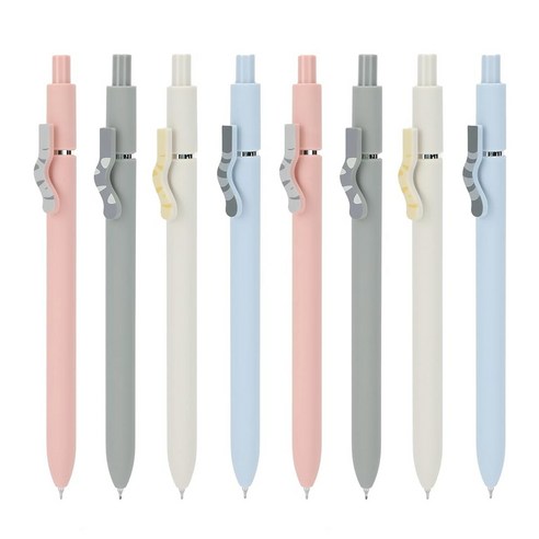 다오완스 젤 펜 5개 0.7mm 퀵 드라이 블랙 잉크 가는 점 매끄러운 필기 귀여운 사무용품 여성용 선물