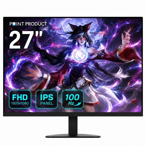 포인트프로덕트 27PMF100 IPS 100Hz 아이케어 사무용 컴퓨터 PC 27인치 모니터 일반, 68.6cm