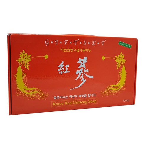 천연세수비누 홍삼비누 ( 홍삼가방 95g * 10p ) 이미지 2