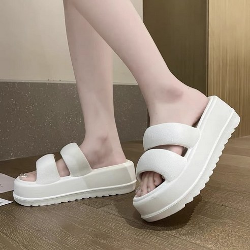 히트그램 키높이 EVA 통굽 슬리퍼 7CM